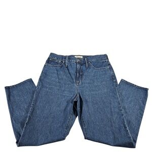 Madewell The Perfect Vintage Jean Size 32 High Rise Tapered Blue Denim NA919